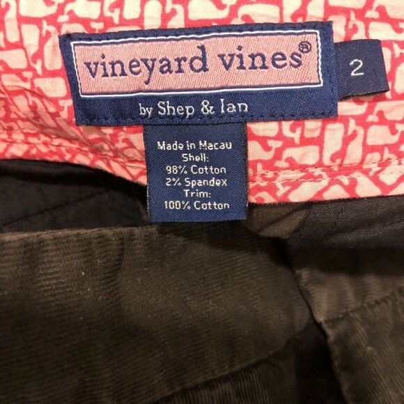 Vineyard Vines Corduroy Pants Brown Cotton Spandex - Picture 3 of 6